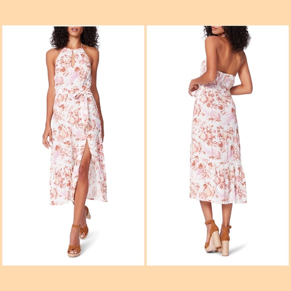 PAIGE Women's Jade Midi Dress, Foxglove Multi(NWT) - Picture 3 of 14